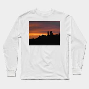 Corfe Castle Sunrise Long Sleeve T-Shirt